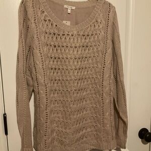 Women's Dusty Pink Knit Sweater